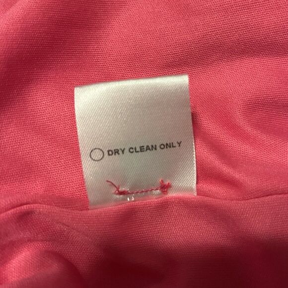 Judith March Hot Pink Sequin Wrap Mini Dress Long Sleeve Holiday Party Small - Picture 15 of 16